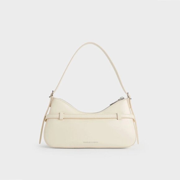 Charles & Keith Sloane Shoulder Bag in Cream - Picture 2 of 16
